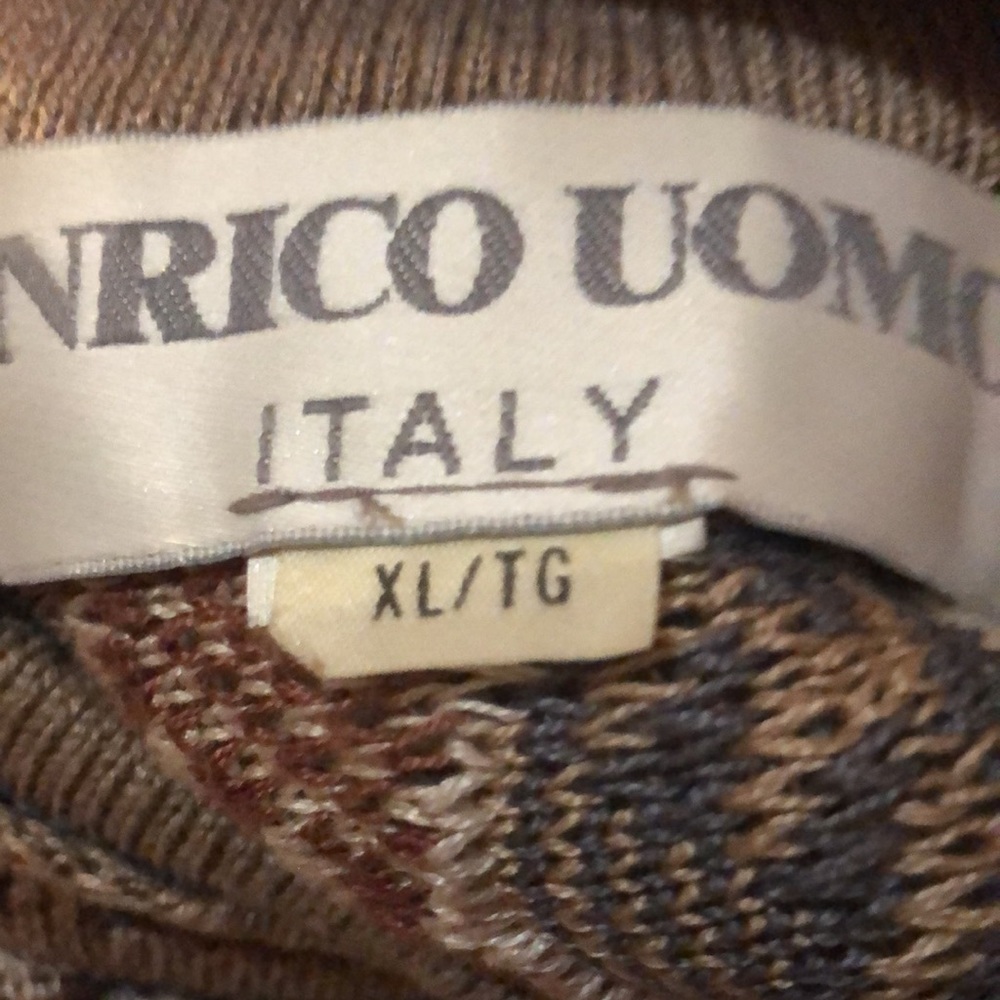 Chunky oversized ITaly ENRICO UOMO ITALY retro sweater unisex - Picture 8 of 8